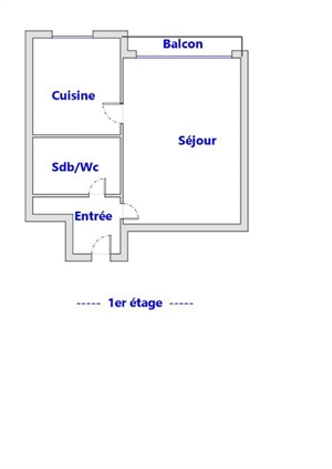 appartement à la vente -   75018  PARIS, surface 24 m2 vente appartement - APR750223